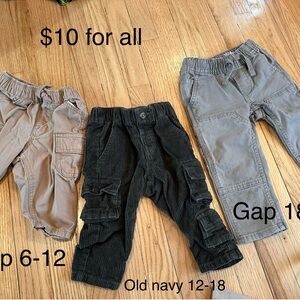 Gap, Old Navy, Zara - 4 pants total various size